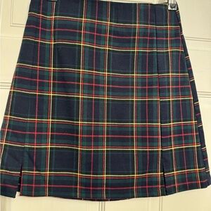Brandy Melville Tartan Mini Skirt - Navy and Red